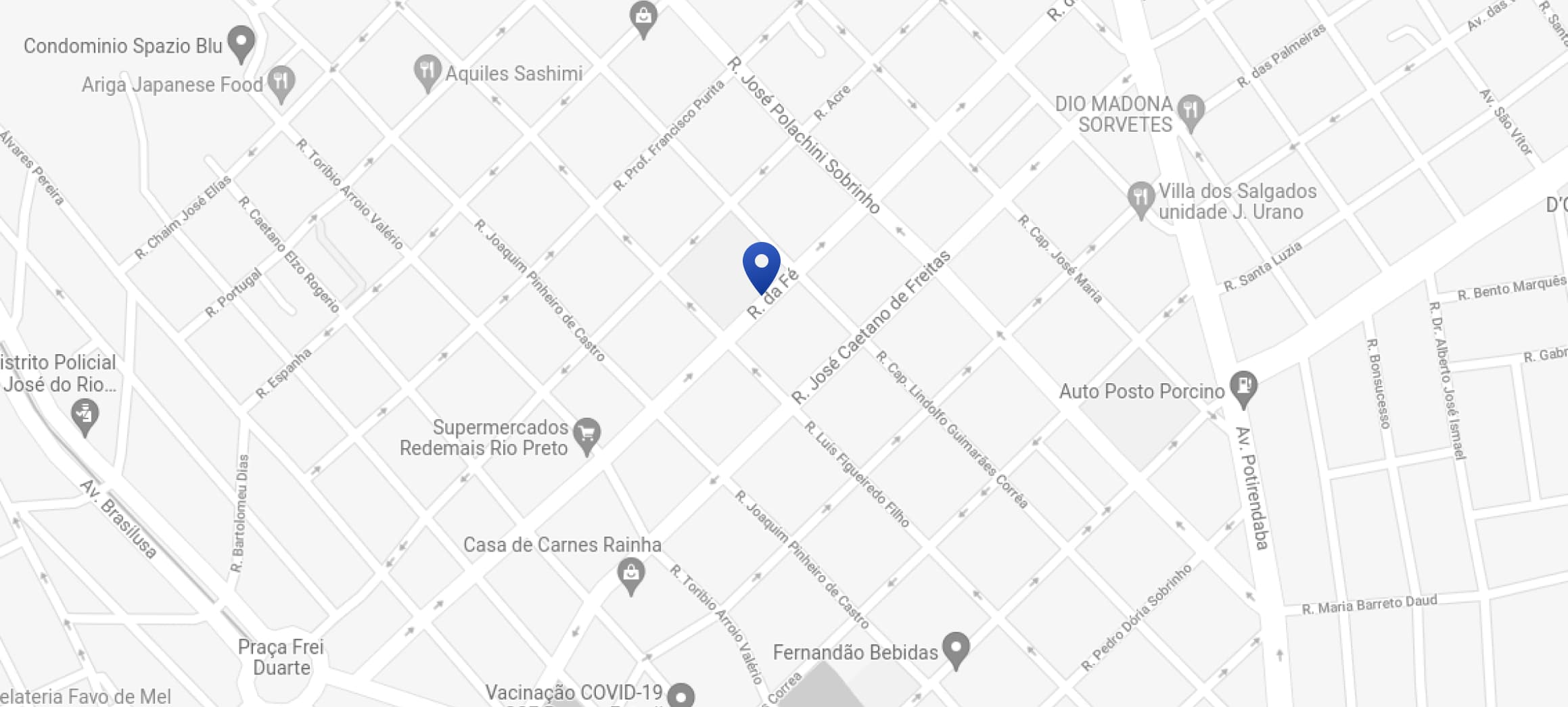 Mapa da localização da Ribeiro Tecnologia